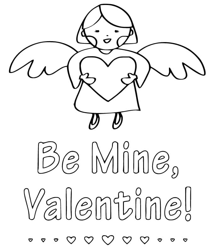 Be My Valentine to Color