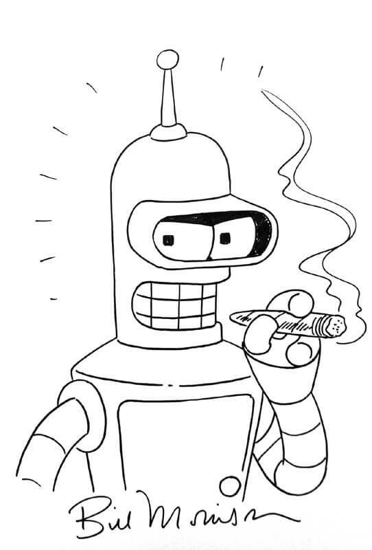 Bender Coloring Pages - Free Printable Coloring Pages for Kids