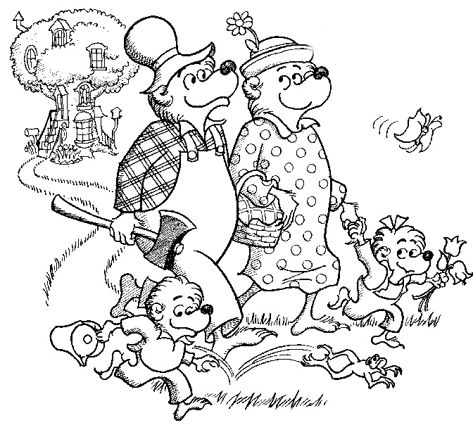 The Berenstain Bears Coloring Page - Free Printable Coloring Pages for Kids