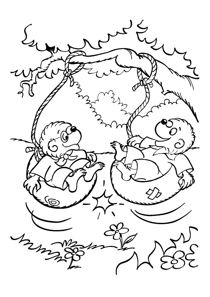 berenstain bears learn to share coloring pages