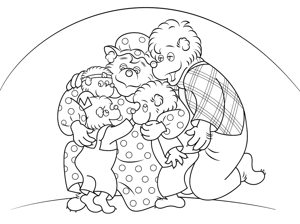 Free Printable For Valentine Berenstain Bears Worksheets Or Coloring Pages