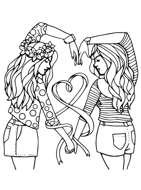 Best Friends Coloring Pages Free Printable Coloring Pages for Kids