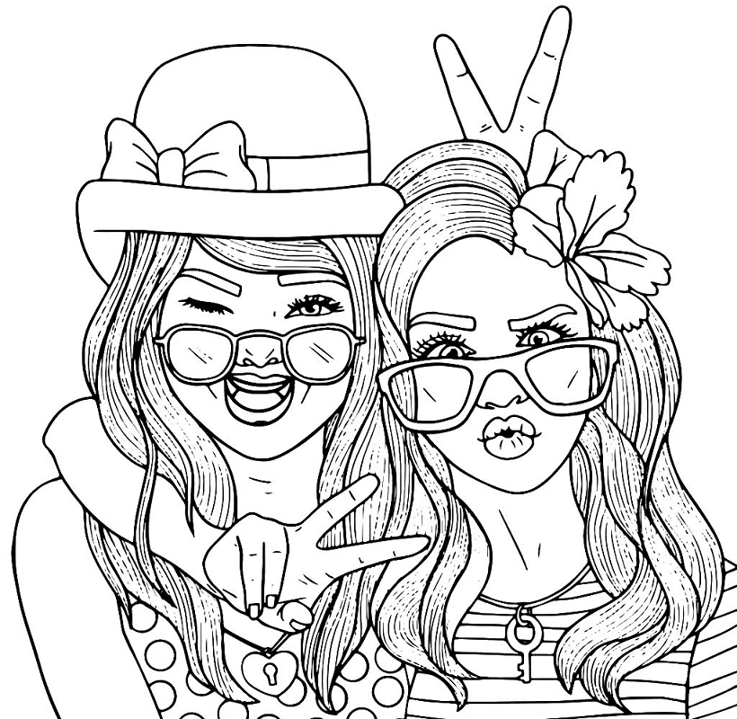 Best Friends Coloring Page Free Printable Coloring Pages For Kids
