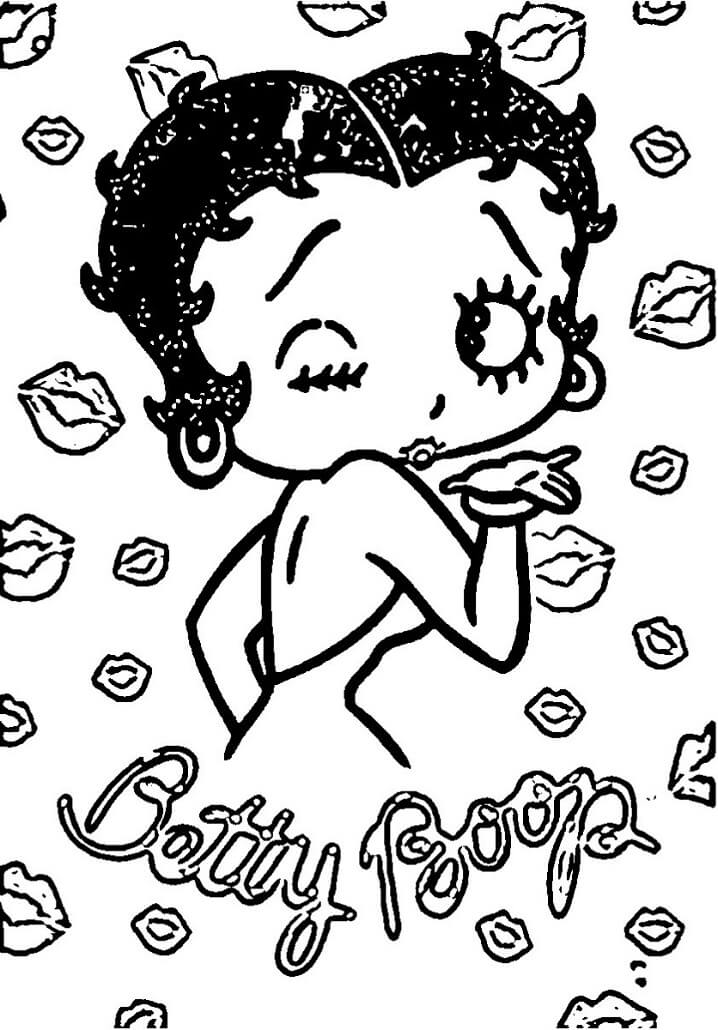 Soldier Betty Boop Coloring Page Free Printable Coloring Pages For Kids