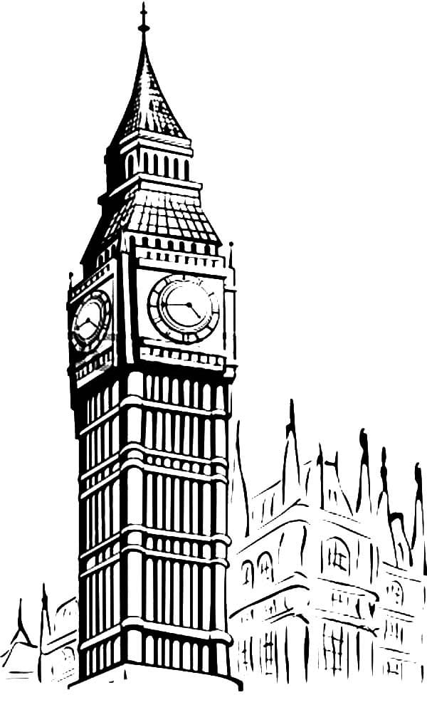 Big Ben 10 Coloring Page - Free Printable Coloring Pages for Kids