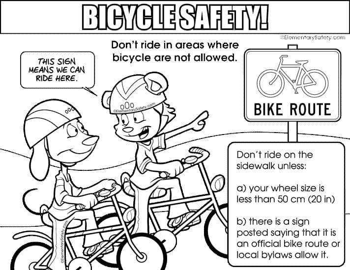 Bike Route Bicycle Safety