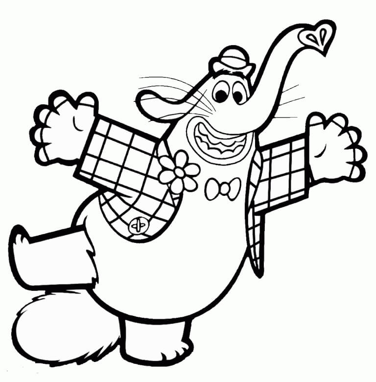 Bing Bong from Inside Out Coloring Page - Free Printable Coloring Pages ...