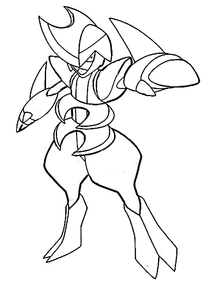 Pokemon Bisharp Coloring Pages Pokemon Bisharp Coloring Pages