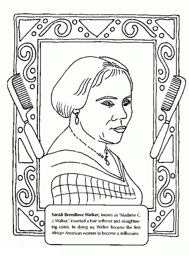 free primary black history coloring pages
