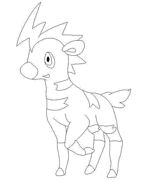 coloring pages blitzle pokemon