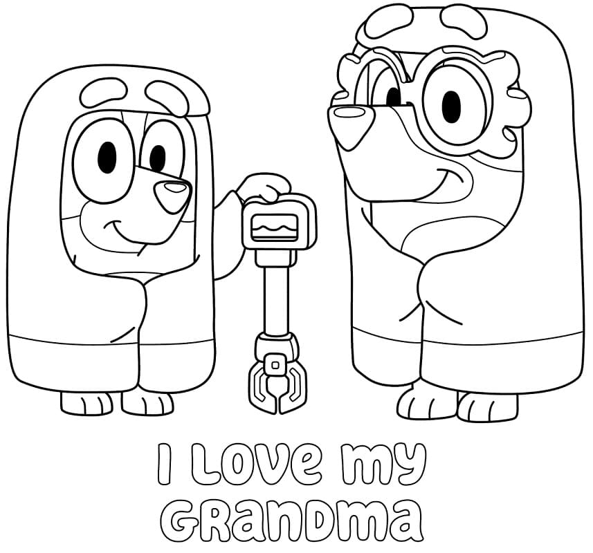 Bluey Love Grandma