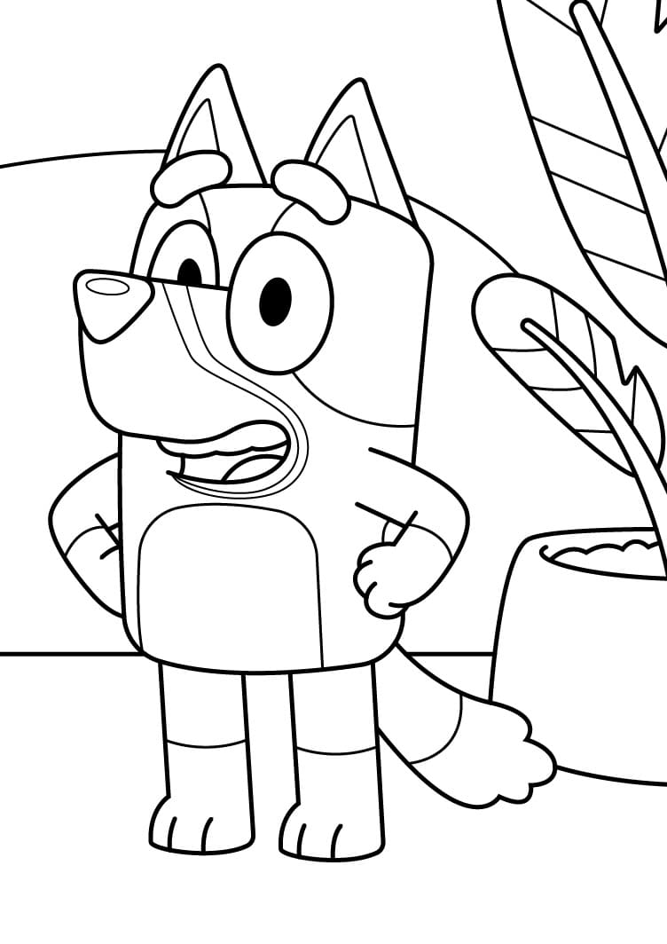 Lucky from Bluey Coloring Page   Free Printable Coloring Pages for ...
