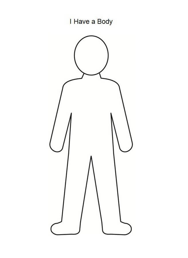 Simple Person Outline Coloring Page Free Printable Coloring Pages for