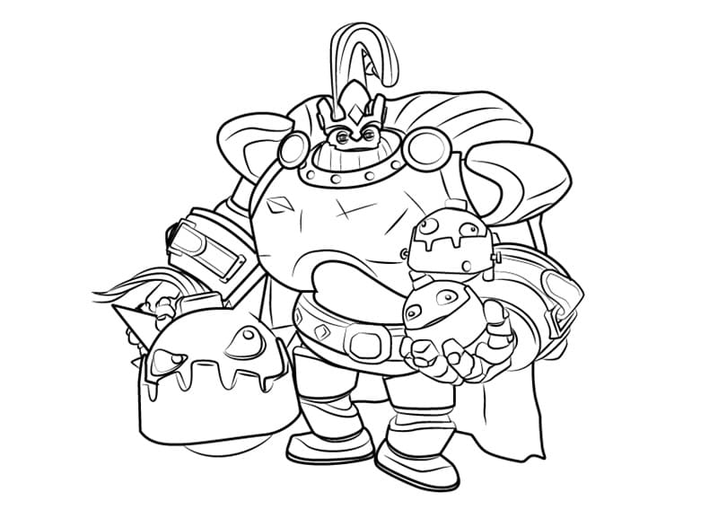 Bomb King from Paladins Coloring Page - Free Printable Coloring Pages