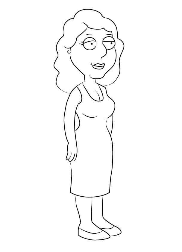 Bonnie Swanson Family Guy Coloring Page - Free Printable Coloring Pages