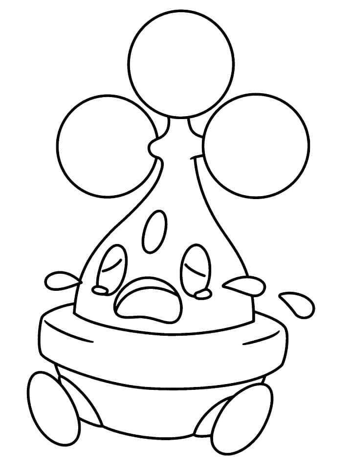 pokemon bonsly coloring pages