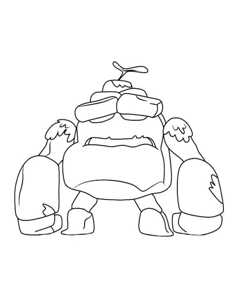 Boulder Tron From Disney Amphibia Coloring Page Free Printable Coloring Pages For Kids