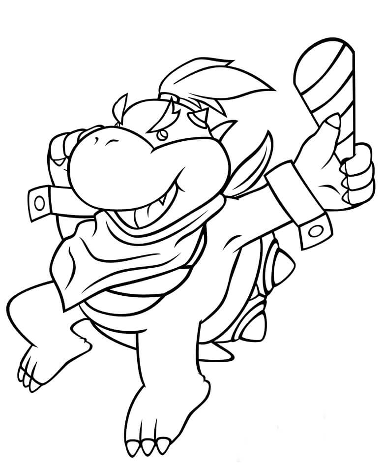 Angry Bowser 1 Coloring Page - Free Printable Coloring Pages for Kids