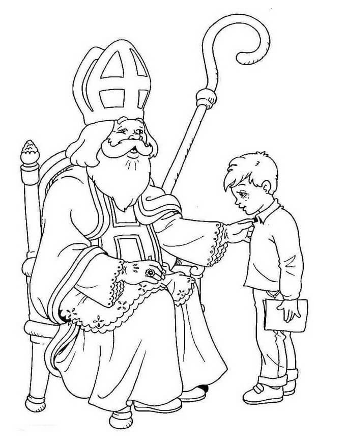 Boy and Saint Nicholas