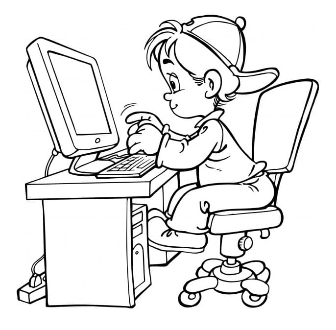 Boy on Computer