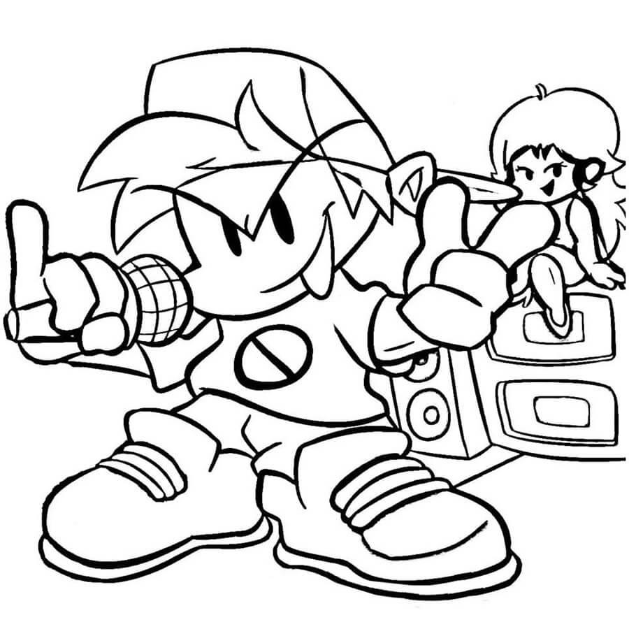 57  Coloring Pages Sonic Fnf Best