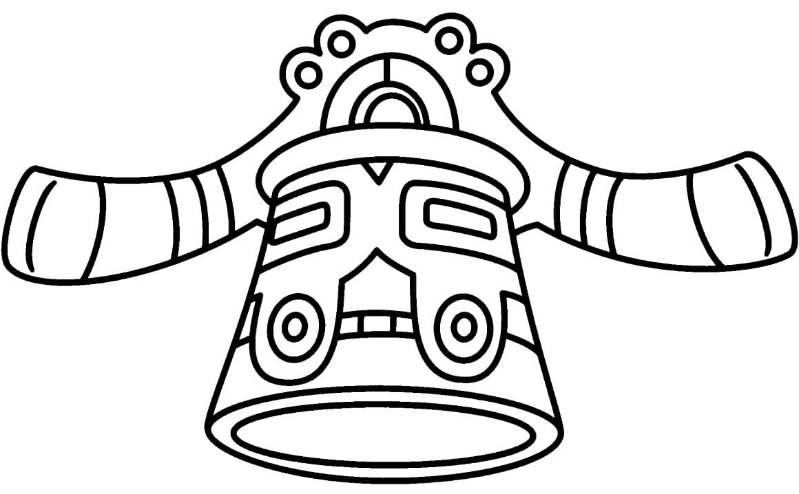 bronzong coloring page high quality pokemon