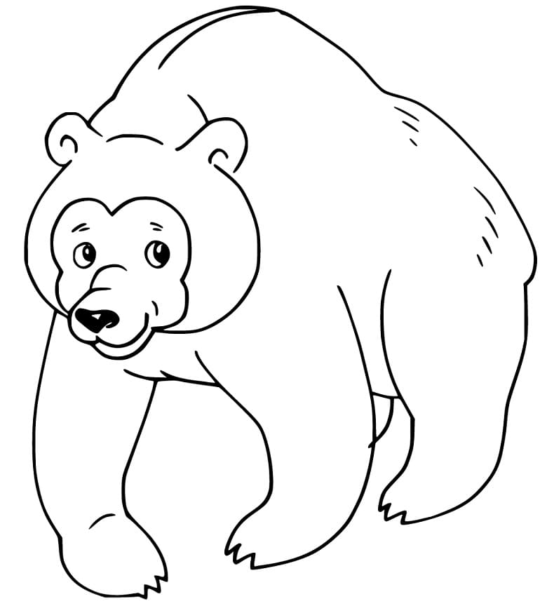 Brown Bear Coloring Pages - Free Printable Coloring Pages for Kids