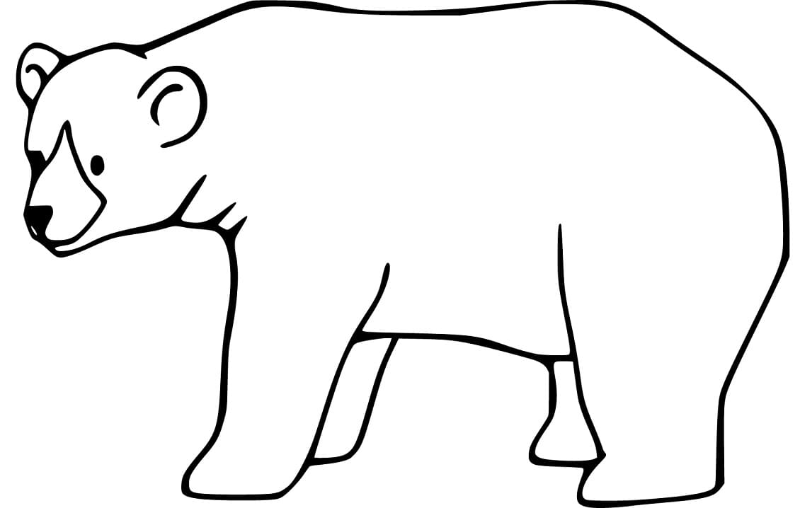 Brown Bear 21 Coloring Page   Free Printable Coloring Pages for Kids