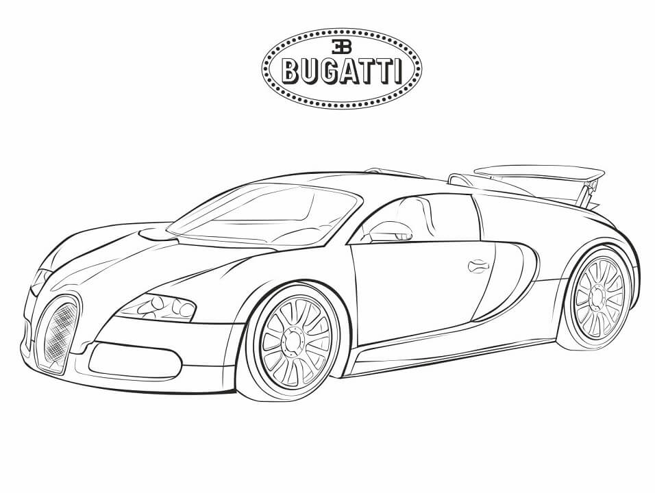 Bugatti 6 Coloring Page - Free Printable Coloring Pages for Kids