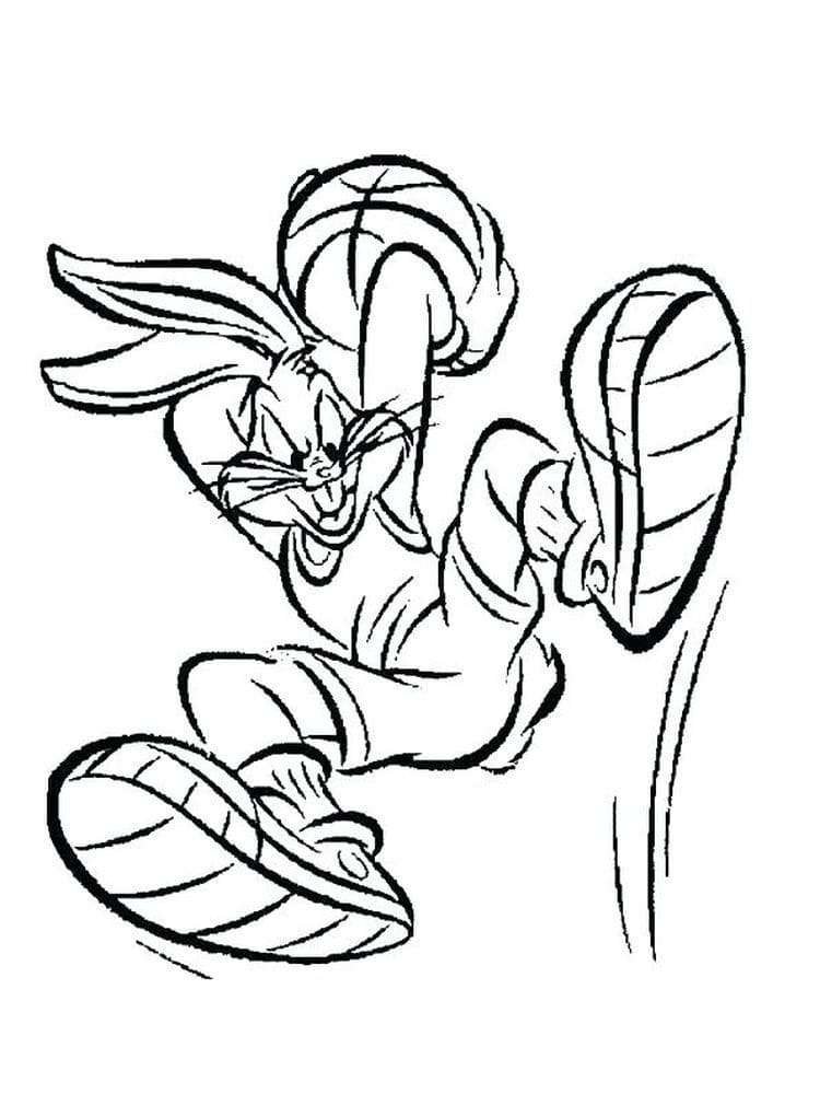 Bugs Bunny From Space Jam Coloring Page Free Printable Coloring Pages ...