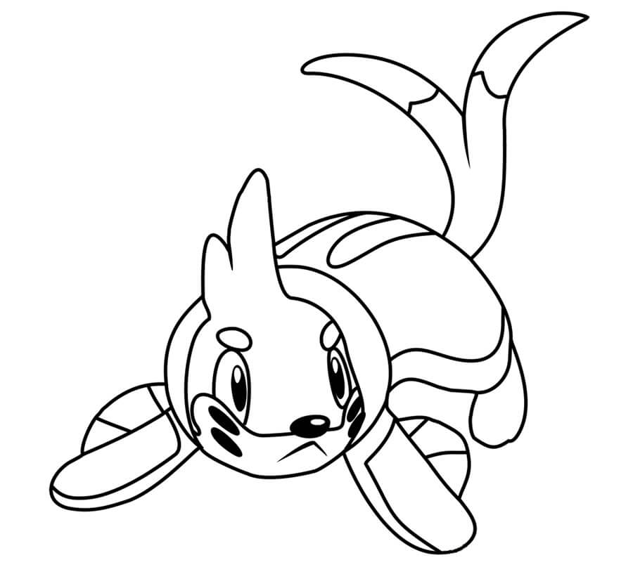 Buizel Coloring Page