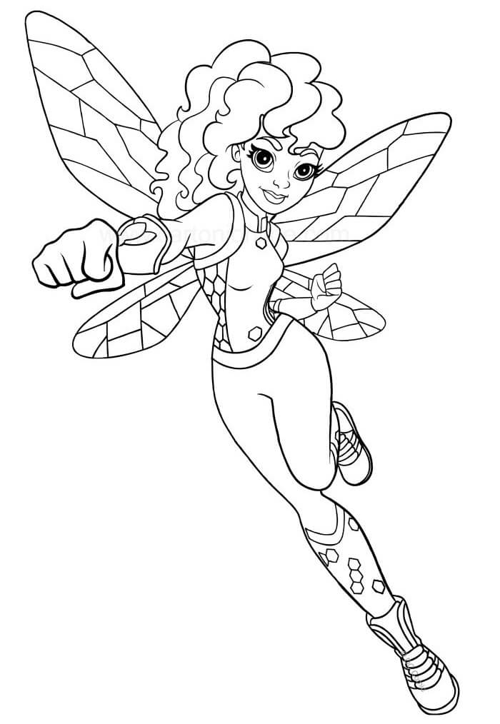 Download Bumblebee From Dc Super Hero Girls Coloring Page Free Printable Coloring Pages For Kids