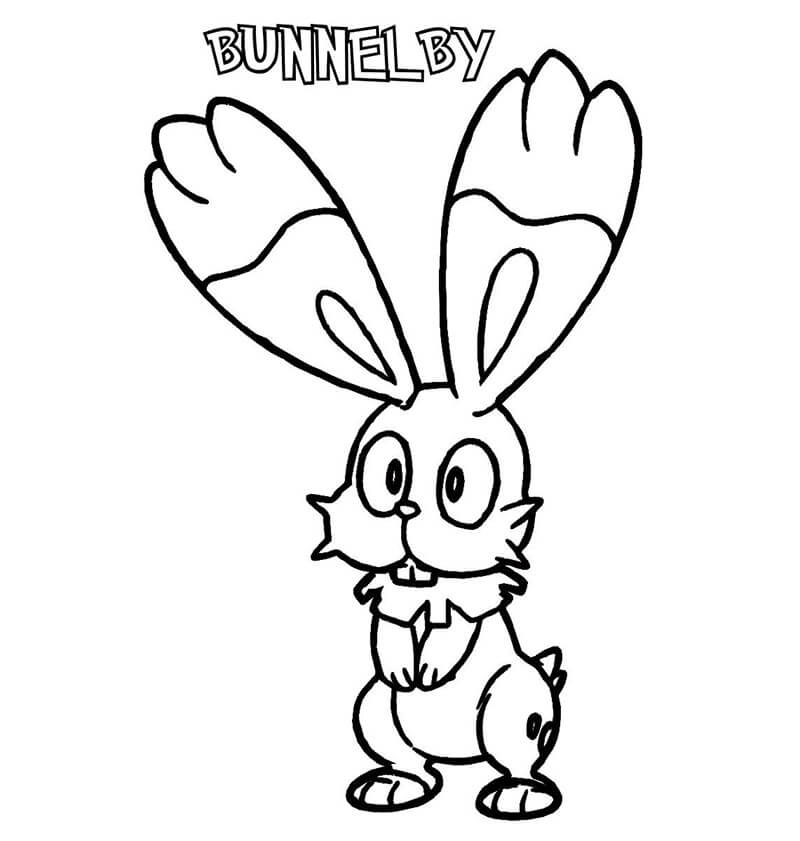 nymble coloring page in pdf pokemon