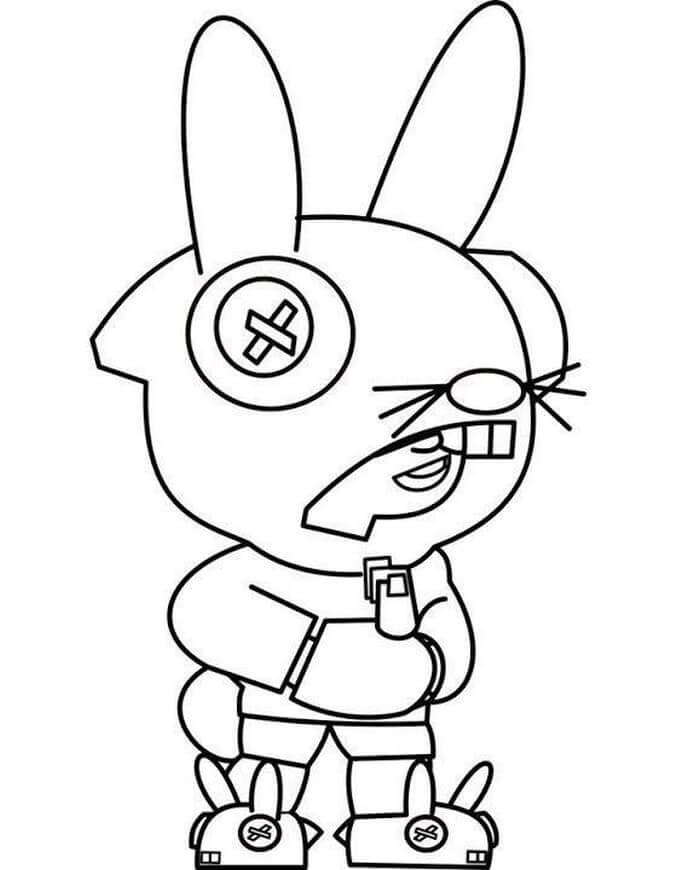 Bunny Leon Brawl Stars Coloring Page Free Printable Coloring Pages For Kids - werewolf leon brawl stars coloring pages leon