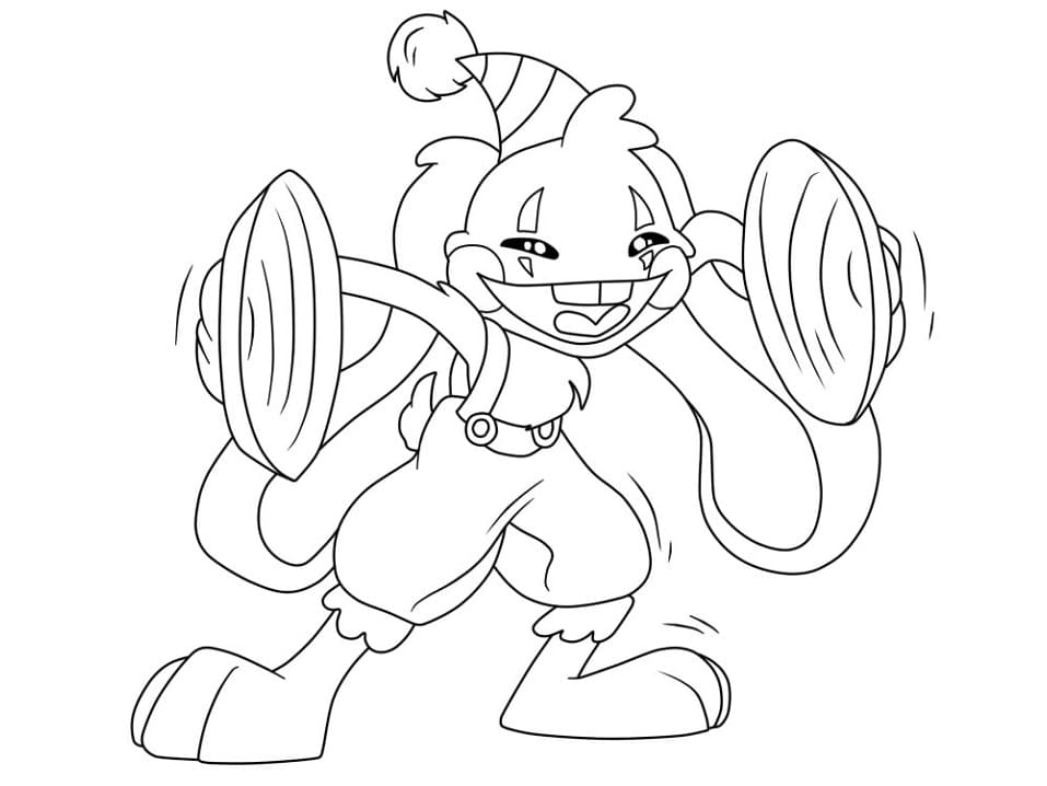 Scary Bunzo Bunny Coloring Page Free Printable Coloring Pages For Kids