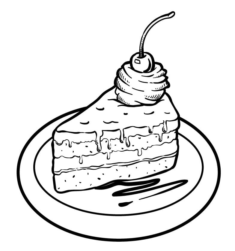 Cake on Plate
