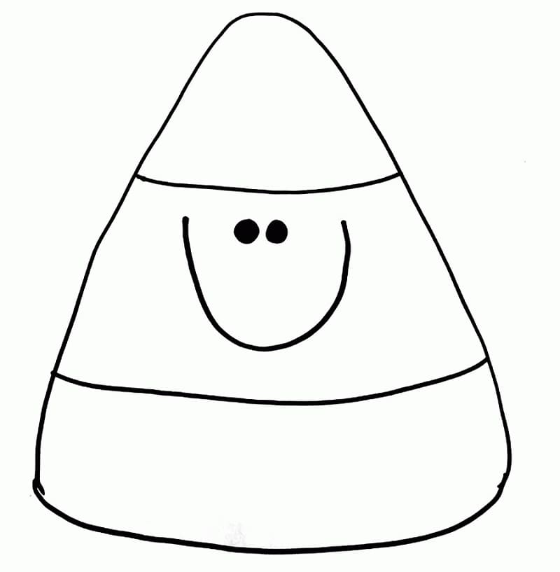Halloween Candy Corn Coloring Page Halloween Candy Corn Coloring Page