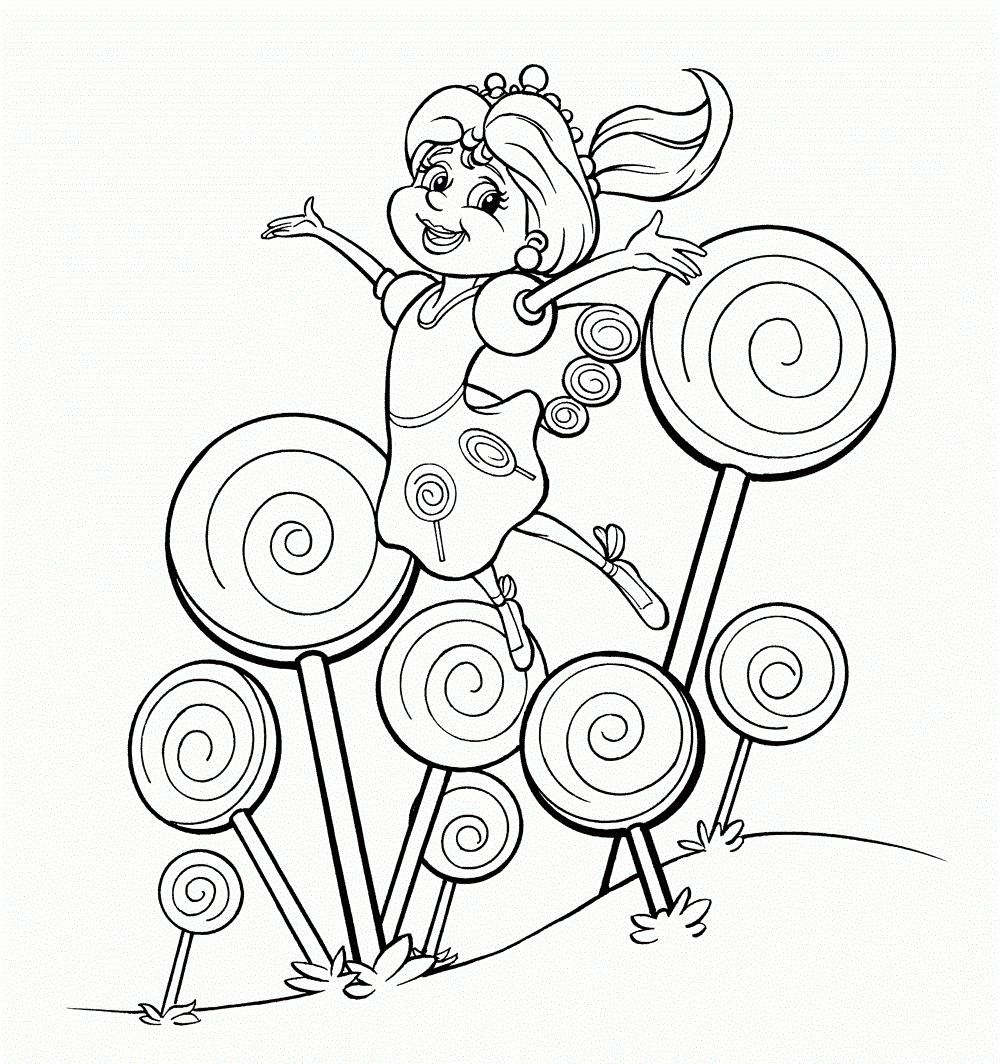 Original Candyland Characters Pages Coloring Pages