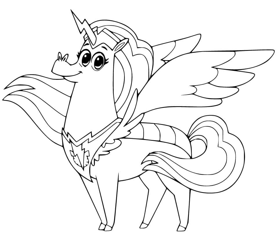 Captain Thunderhoof from Corn and Peg Coloring Page - Free Printable ...