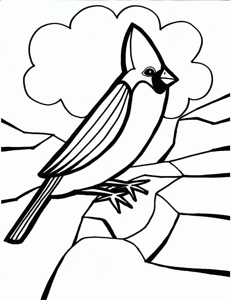 Cardinal Free Printable Coloring Page Free Printable Coloring Pages