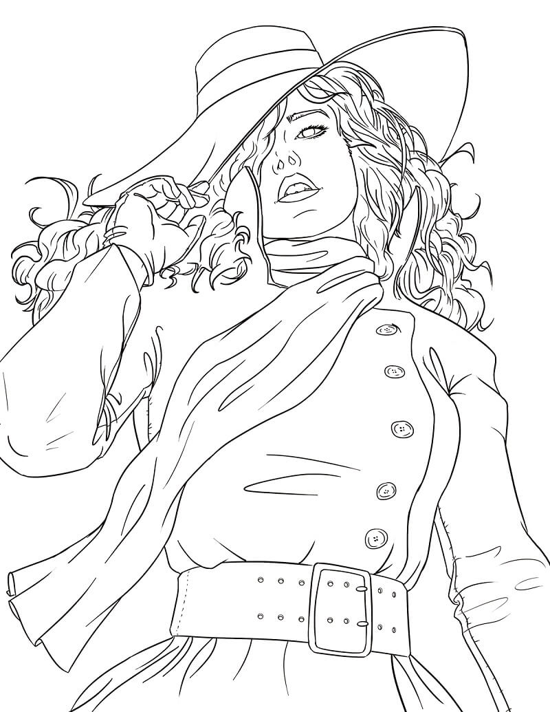Carmen Sandiego Coloring Pages Free Printable Coloring Pages for Kids