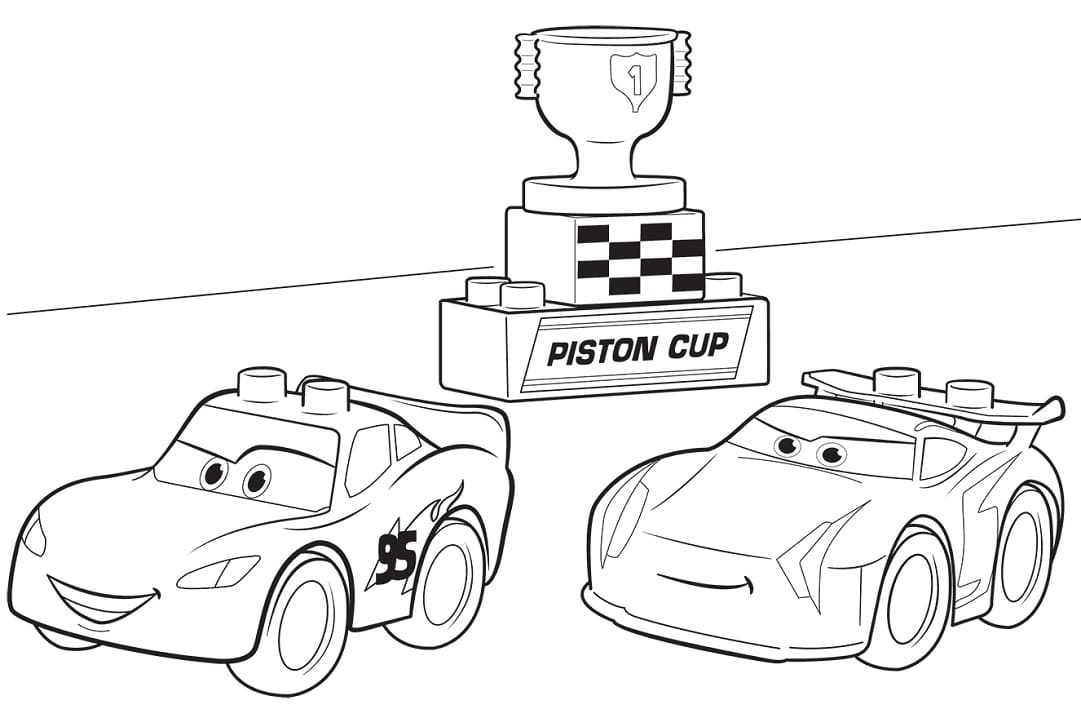 Cars 3 Lightning Mcqueen Lego Duplo Coloring Page - Free Printable Coloring  Pages For Kids