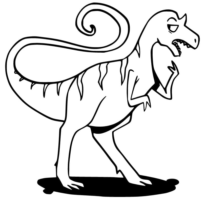 Cartoon Allosaurus