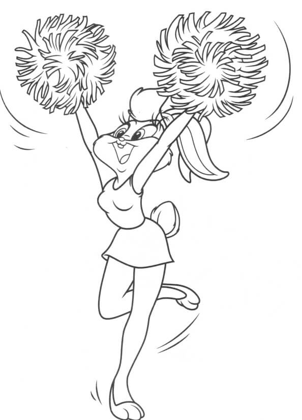 Coloring Pages For Cheerleaders