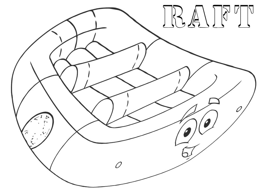 Cartoon Raft