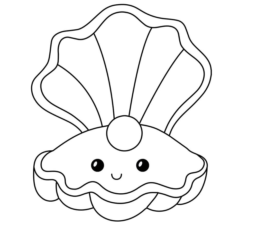 coloring pages of seashells