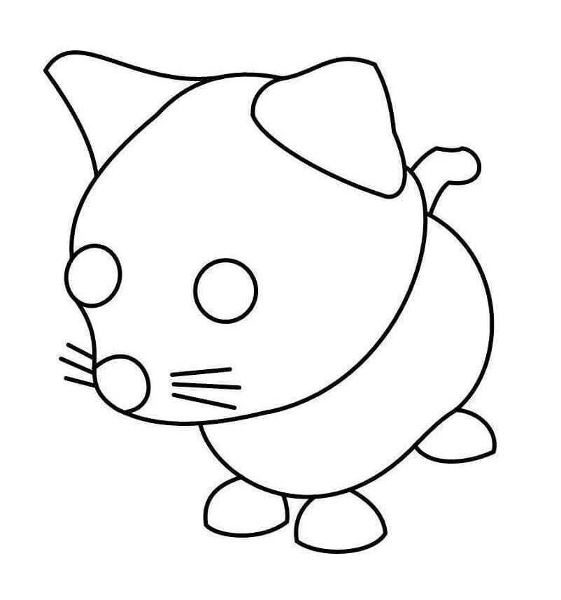 roblox cartoon cat coloring pages
