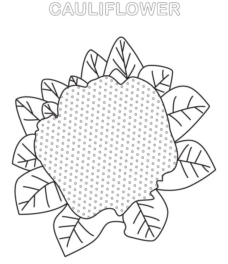 Cauliflower Coloring Pages - Free Printable Coloring Pages for Kids