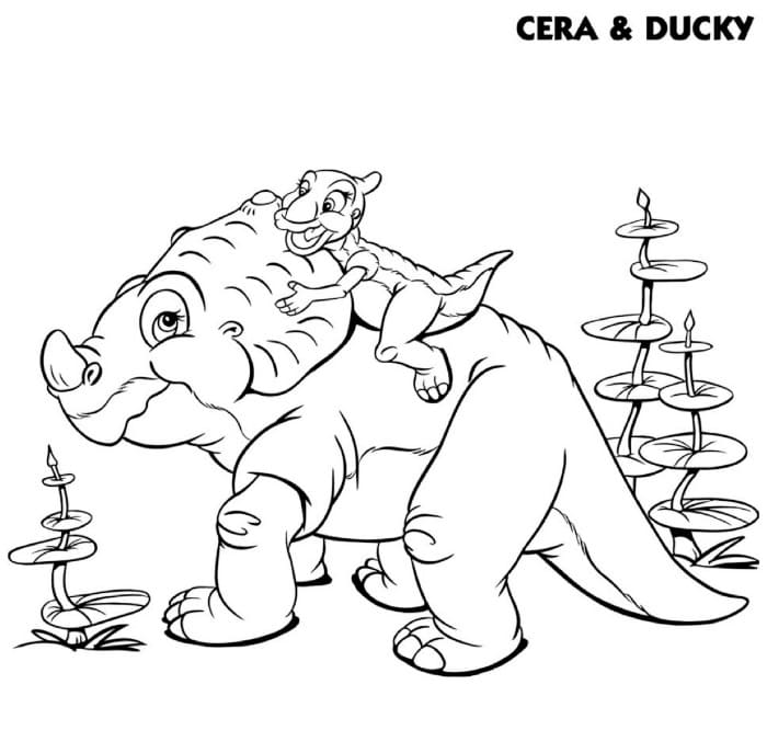 Cera and Ducky Land Before Time