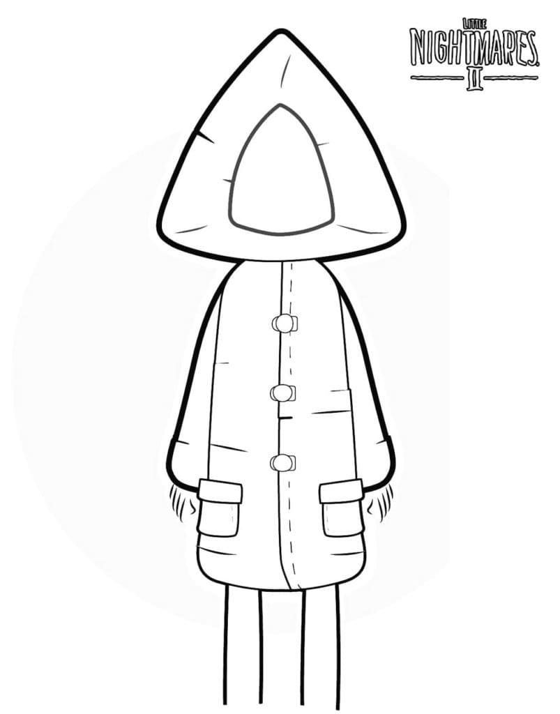 Six in Little Nightmares Coloring Page - Free Printable Coloring Pages